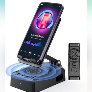 Bluetooth Speaker Video Scrolling Remote & Phone Stand,Phone Speaker StereoSound